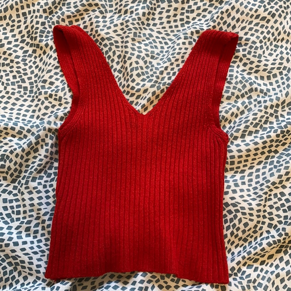 Red Brandy Melville tank tank